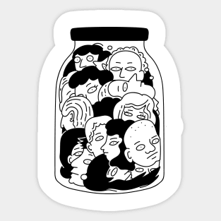 Jar of Heads Sticker